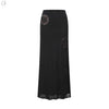 SWAYING 25 Early Spring Crochet Detail Skirt SW-SW25PS3B03-HEIHUI Gray and Black SW25PS3B03